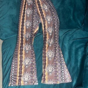 Viral TikTok Bohemian Patterned Flare Pants